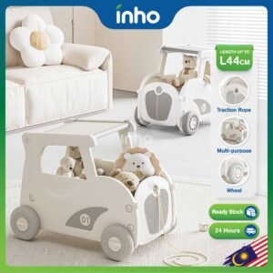 INHO L44cm Multifunctional Baby Car Walker Push Trainer With Storage