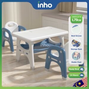 INHO 2/3 In 1 Multi-Function Kids Study Set Table With Chair